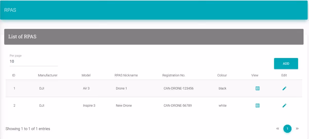 Delete a Drone screenshot