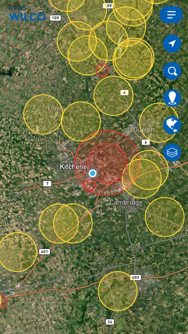 Use the Interactive Airspace Map screenshot