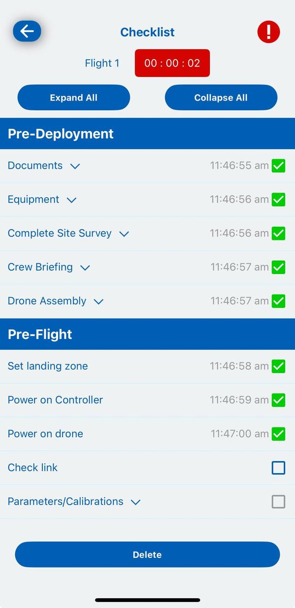 Use the Checklist screenshot