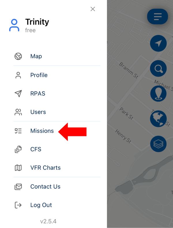 View Past Missions, Flight Logs & Checklists screenshot